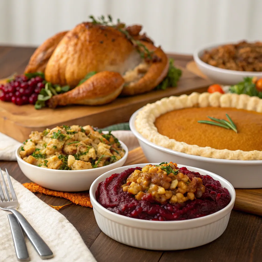 Array of delectable holiday dishes